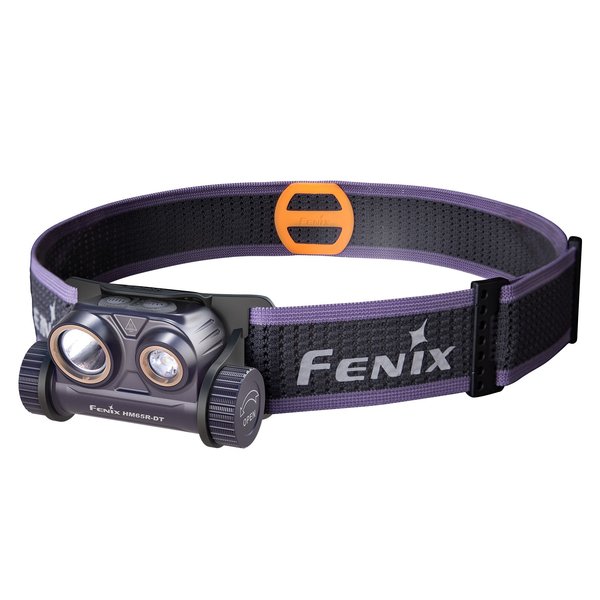 Fenix 1500 Lumen Rechargeable Trail Running Headlamp, Purple HM65R-DT